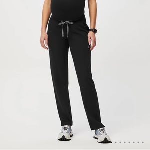 Figs black maternity scrub bottoms